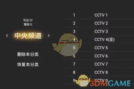 频道分类