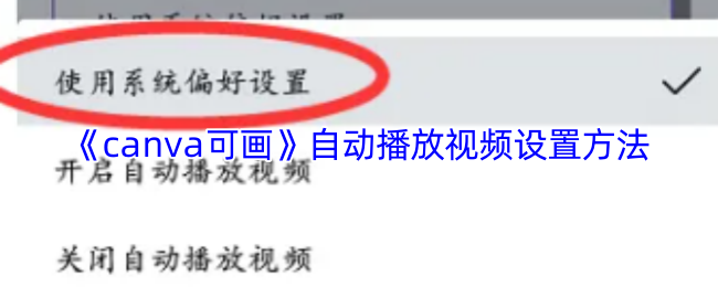 《Canva 可画》自动播放视频的设置攻略